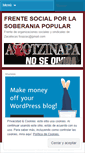 Mobile Screenshot of frentesocial.wordpress.com