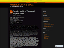 Tablet Screenshot of ambercsouth.wordpress.com