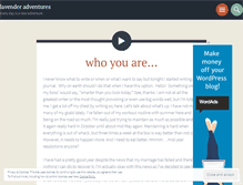 Tablet Screenshot of lavenderlens.wordpress.com