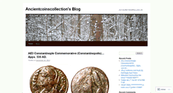 Desktop Screenshot of ancientcoinscollection.wordpress.com