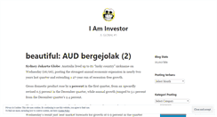 Desktop Screenshot of iaminvestor.wordpress.com