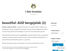 Tablet Screenshot of iaminvestor.wordpress.com