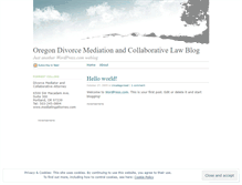 Tablet Screenshot of oregonadr.wordpress.com