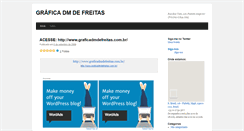 Desktop Screenshot of graficadmdefreitas.wordpress.com