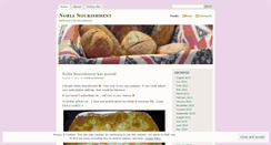 Desktop Screenshot of noblenourishment.wordpress.com
