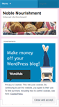 Mobile Screenshot of noblenourishment.wordpress.com