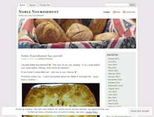 Tablet Screenshot of noblenourishment.wordpress.com