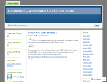 Tablet Screenshot of alexdesign.wordpress.com