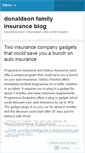 Mobile Screenshot of donaldsonfamilyinsuranceblog.wordpress.com