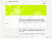 Tablet Screenshot of jamie2009.wordpress.com