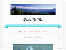 Tablet Screenshot of peacebeme.wordpress.com
