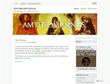 Tablet Screenshot of amtheomusings.wordpress.com