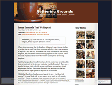 Tablet Screenshot of gatheringgrounds.wordpress.com