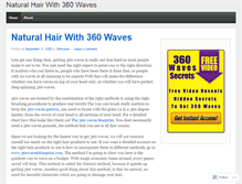 Tablet Screenshot of hairtoget360waves.wordpress.com