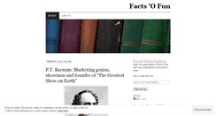 Desktop Screenshot of factsofun.wordpress.com