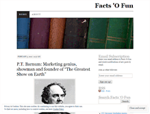 Tablet Screenshot of factsofun.wordpress.com
