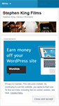 Mobile Screenshot of beststephenkingmovies.wordpress.com