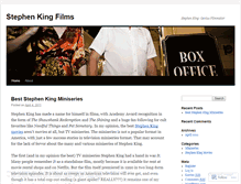 Tablet Screenshot of beststephenkingmovies.wordpress.com