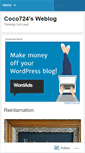Mobile Screenshot of coco724.wordpress.com