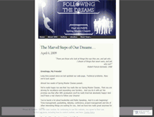 Tablet Screenshot of followingthedreams.wordpress.com