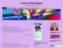 Tablet Screenshot of colorsofthedragon.wordpress.com