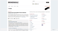 Desktop Screenshot of brokensole.wordpress.com