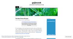 Desktop Screenshot of gaijincook.wordpress.com