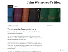 Tablet Screenshot of johnwaterwood.wordpress.com