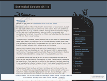 Tablet Screenshot of essentialsoccerskills.wordpress.com