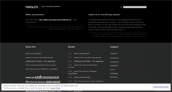 Desktop Screenshot of metazin.wordpress.com