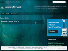 Tablet Screenshot of dummynetwork.wordpress.com