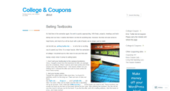 Desktop Screenshot of collegeandcoupons.wordpress.com