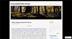 Desktop Screenshot of comunidadpadrearrupe.wordpress.com