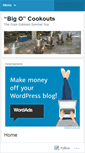 Mobile Screenshot of bigocookouts.wordpress.com