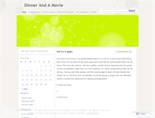 Tablet Screenshot of dinnerandamovie.wordpress.com