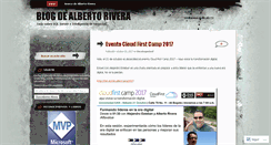 Desktop Screenshot of albertorivera.wordpress.com