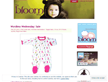 Tablet Screenshot of bloommaternity.wordpress.com