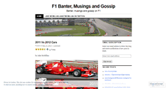 Desktop Screenshot of f1banter.wordpress.com