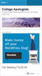 Mobile Screenshot of collegeapologists.wordpress.com