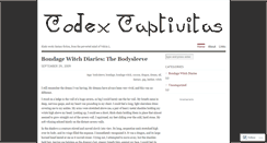 Desktop Screenshot of codexcaptivitas.wordpress.com