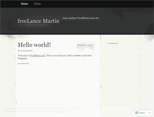 Tablet Screenshot of lancemartindotcom.wordpress.com