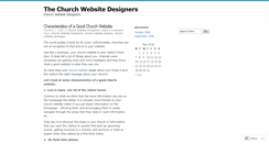 Desktop Screenshot of churchwebsitedesigners.wordpress.com