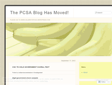 Tablet Screenshot of pcsa2011.wordpress.com