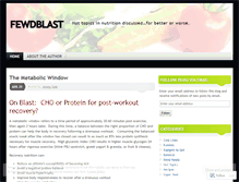 Tablet Screenshot of fewdblast.wordpress.com