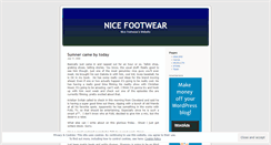 Desktop Screenshot of nicefootwear.wordpress.com