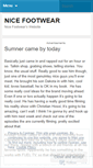 Mobile Screenshot of nicefootwear.wordpress.com