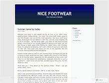 Tablet Screenshot of nicefootwear.wordpress.com