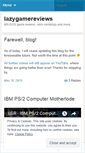 Mobile Screenshot of lazygamereviews.wordpress.com