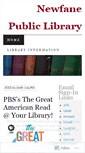 Mobile Screenshot of newfanelibrary.wordpress.com