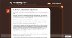 Desktop Screenshot of myperimenopause.wordpress.com